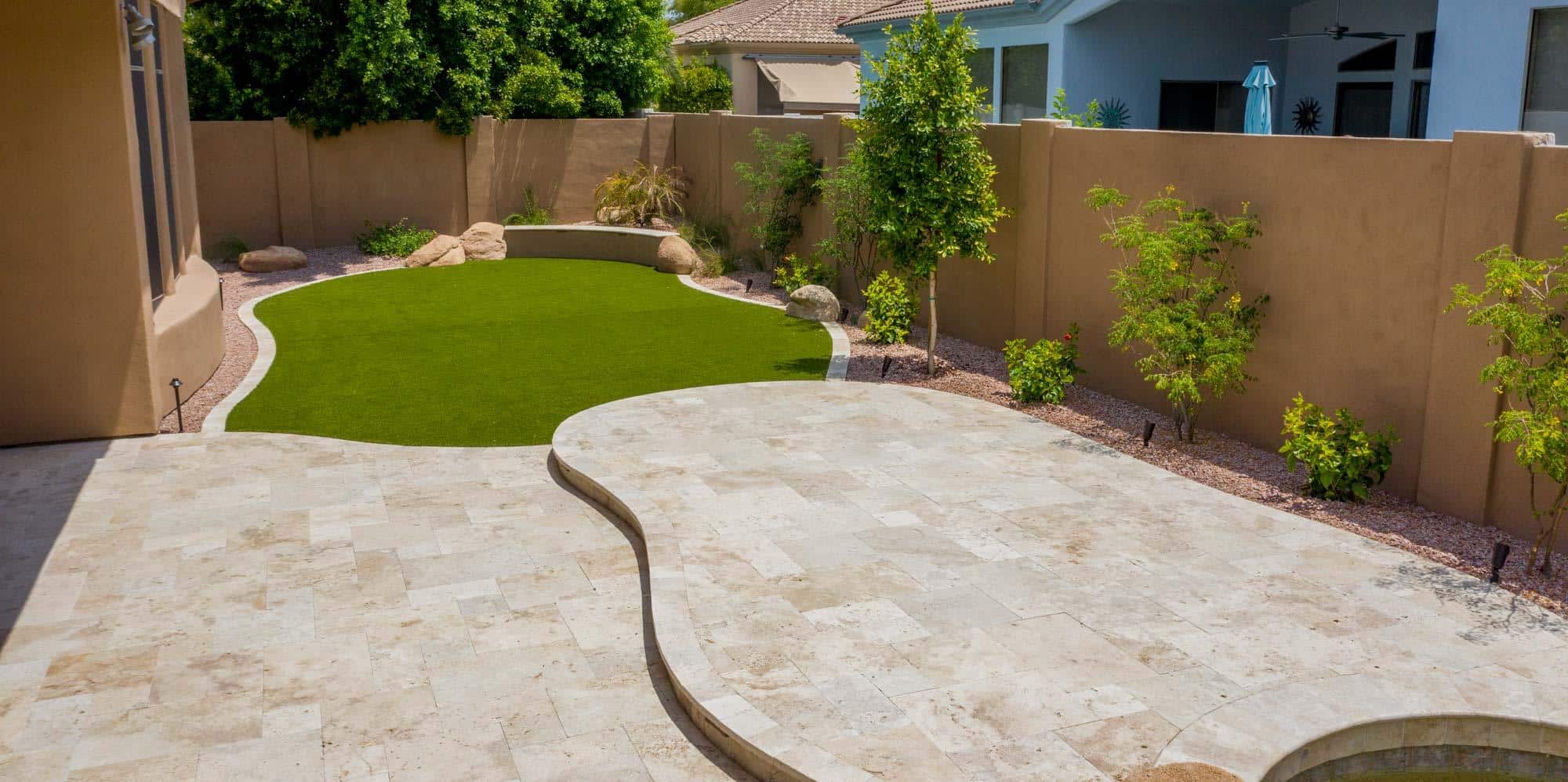 Modern paver installation for outdoor living Scottsdale AZ