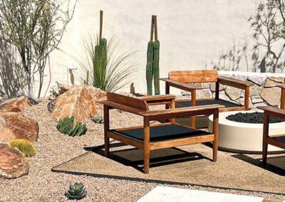 Desert Landscape with Seating Area in Scottsdale
