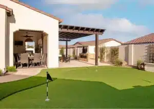Artificial turf Putting Green in Gilbert Home