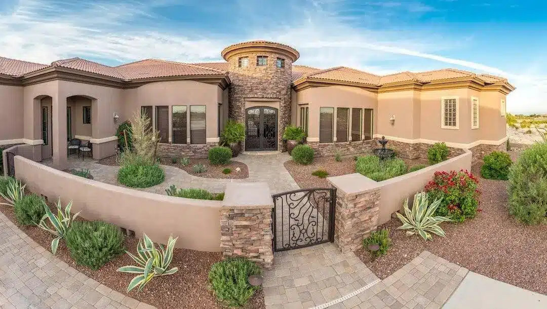 Front Yard Scottsdale Hardscape Design