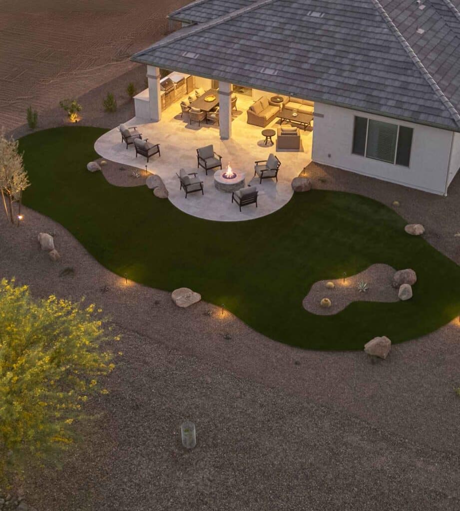 Landscaping front and back yard transformation