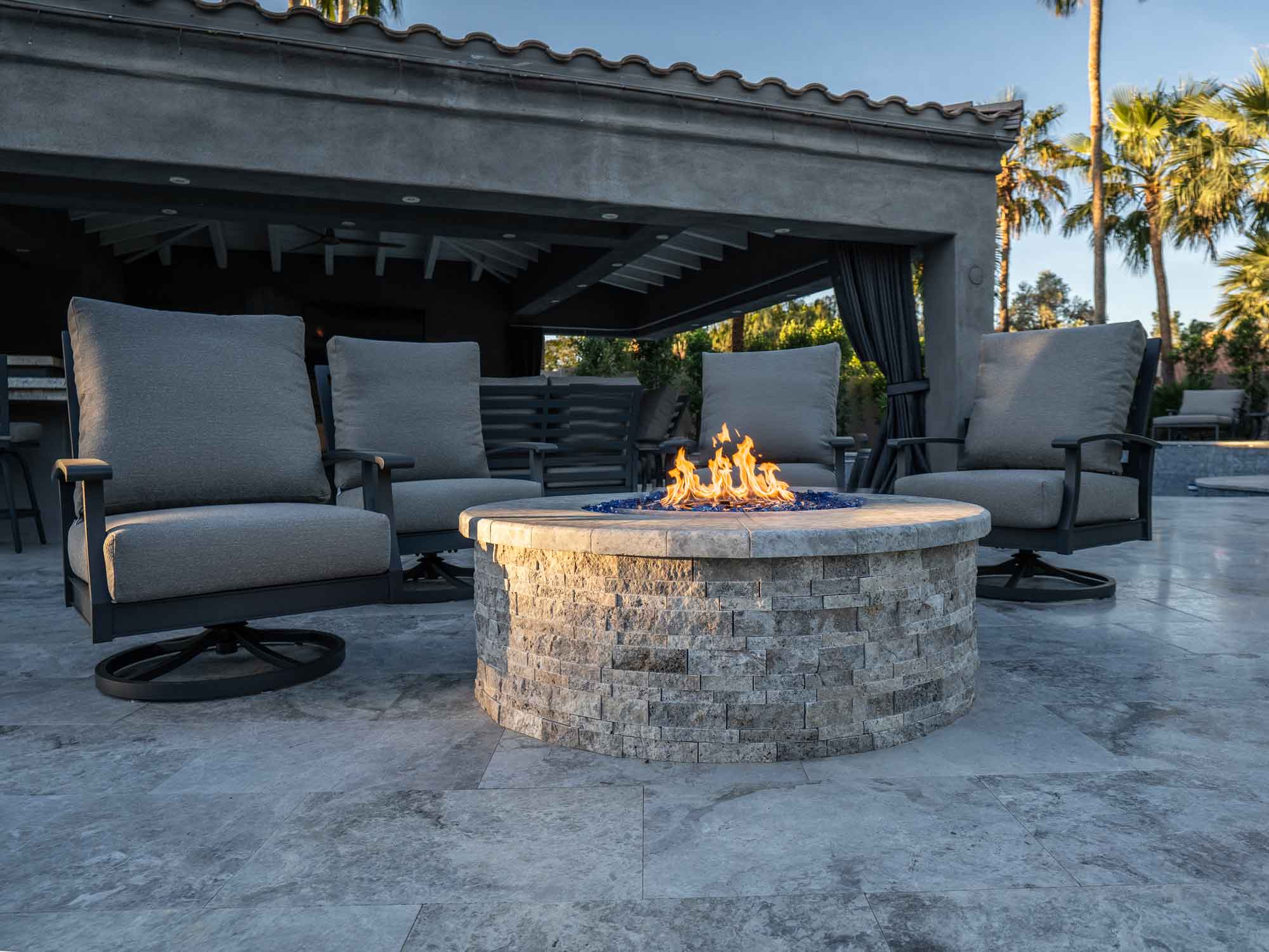 Fire pit installation for outdoor living in arizona