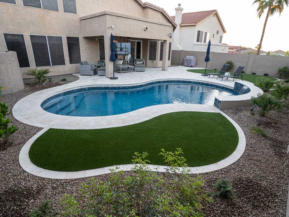 Full Back Yard Transformation at Home in Phoenix, Arizona
